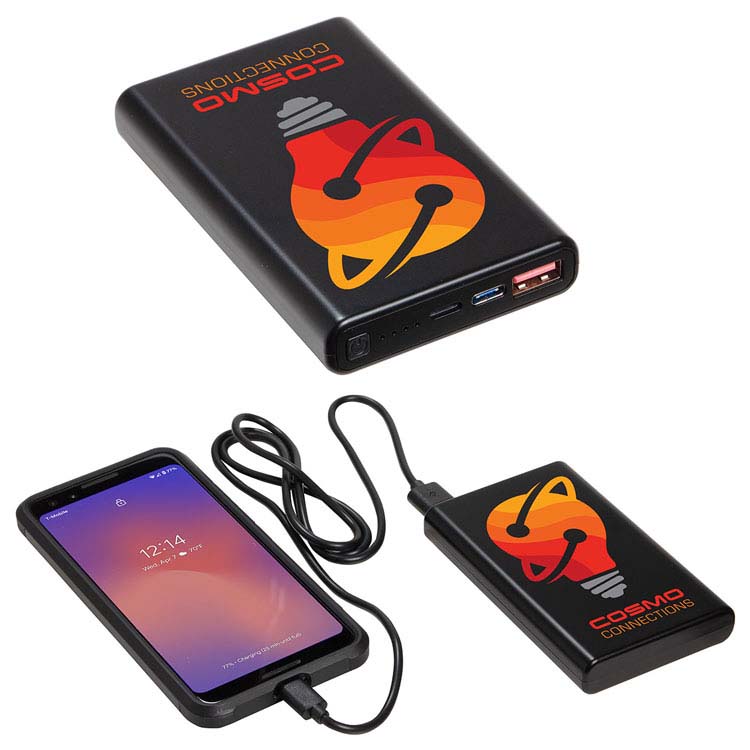 Elite 10000mAh 18W PD Power Bank with USB-C and Lightning Ports