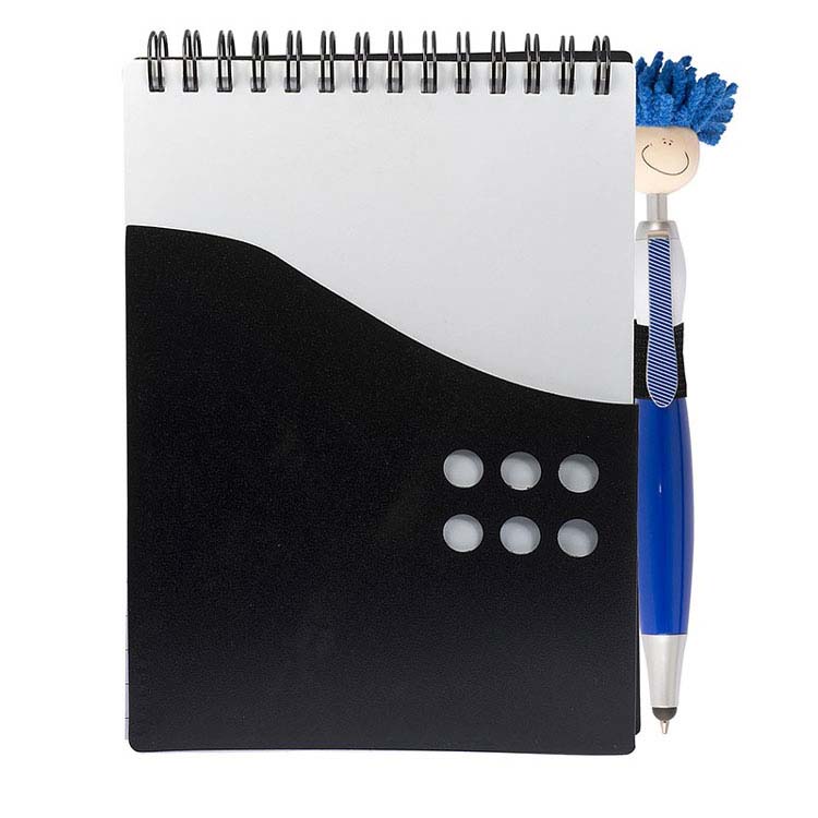 Two-Tone Jotter with MopToppers Stylus Pen #2
