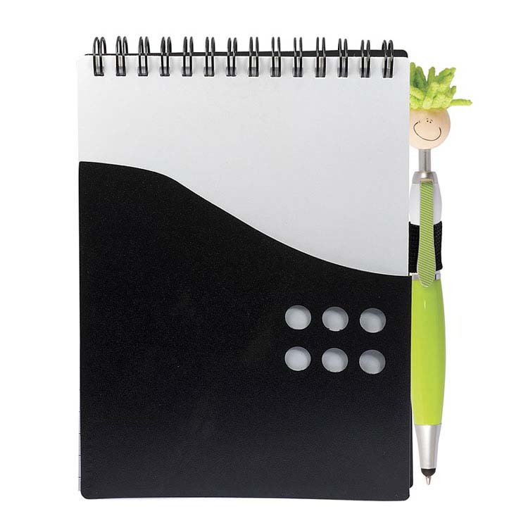 Two-Tone Jotter with MopToppers Stylus Pen #3