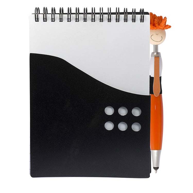 Two-Tone Jotter with MopToppers Stylus Pen #4