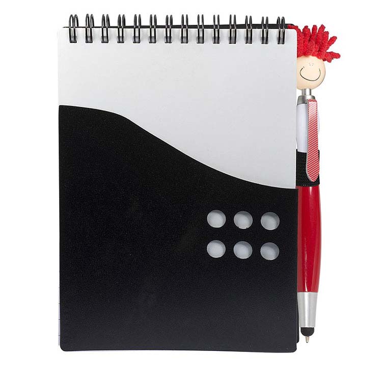 Two-Tone Jotter with MopToppers Stylus Pen #5