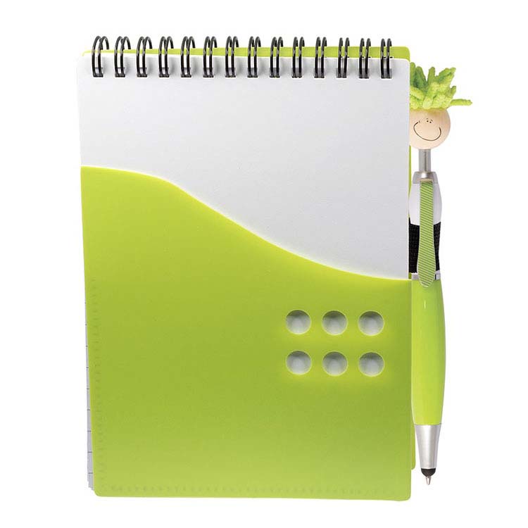 Two-Tone Jotter with MopToppers Stylus Pen #8