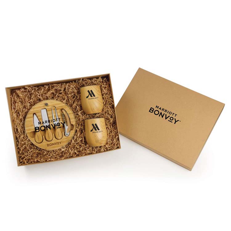 Boîte-cadeau écologique de deux pièces avec papier recyclé ondulé #3