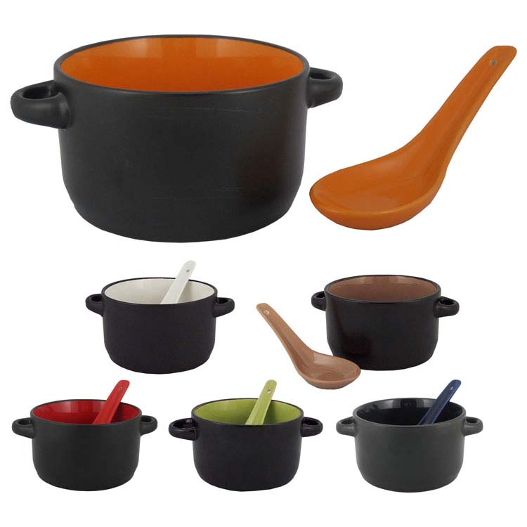 Aztec Ceramic Soup Mug 12 oz