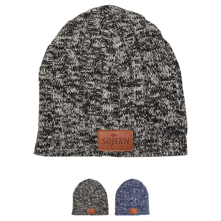 Bonnet en tricot chiné Leeman