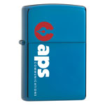 High Polish Blue Zippo Windproof Lighter