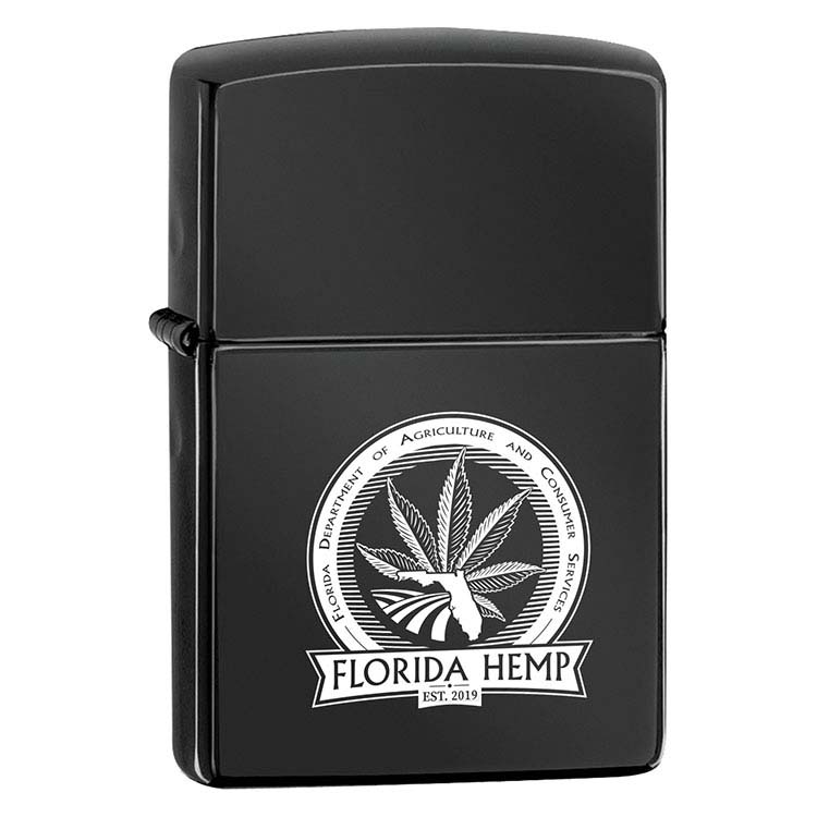 High Polish Black Zippo Windproof Lighter #1