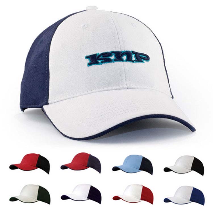 Brushed Cotton Stretchable Fitted Cap Two-Tone