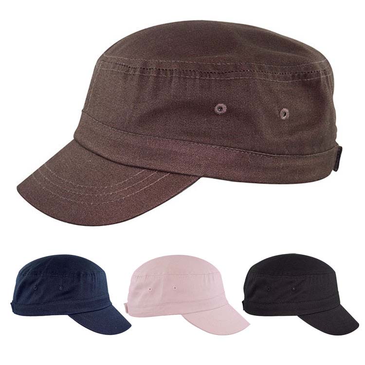 Fine Brushed Cotton Military Cap