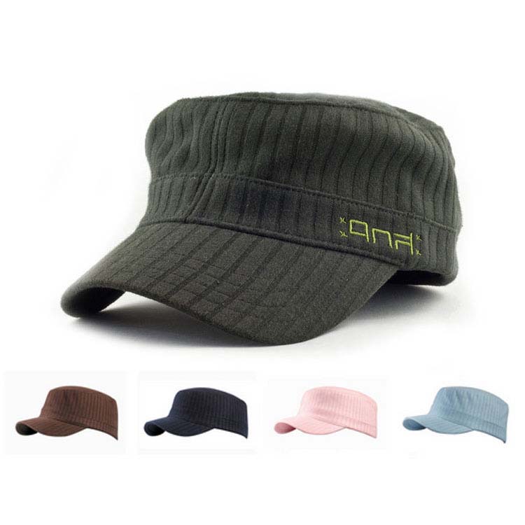 Casquette militaire en tricot de coton extensible