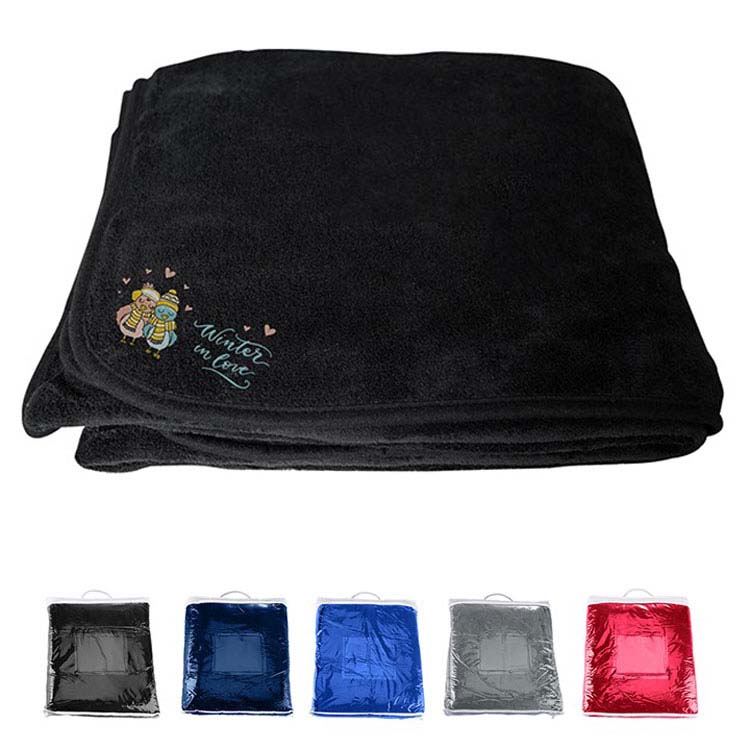 Couverture polaire en micro peluche chenille