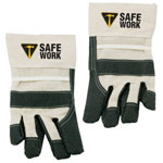 Cotton Work Gloves Rubberized Non-Slip