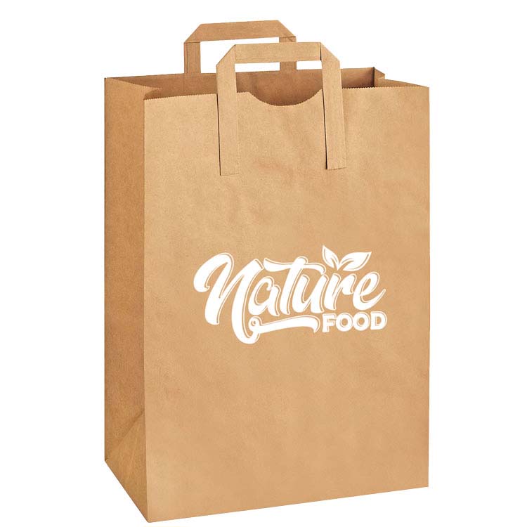 Large Recycled Grocery Bag with Handles