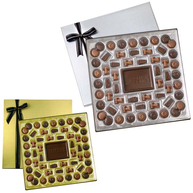 Grande boîte-cadeau Délices au chocolat personnalisés (3 lb)