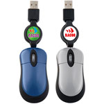Mini Optical Mouse with Retractable Cord
