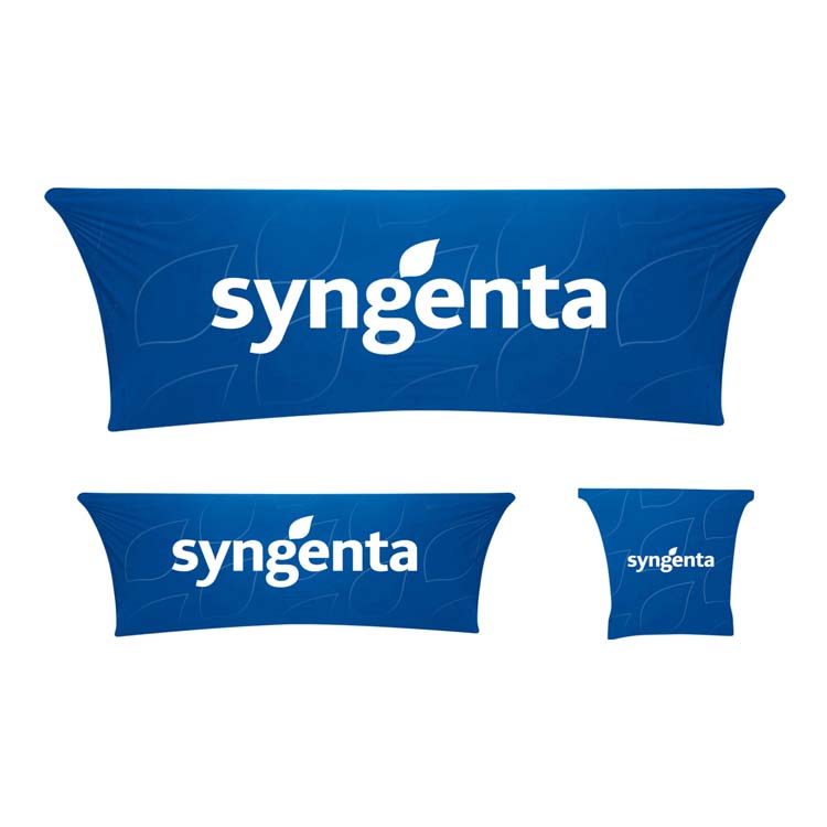 Sublimated 8' Stretch Fit Table Throw