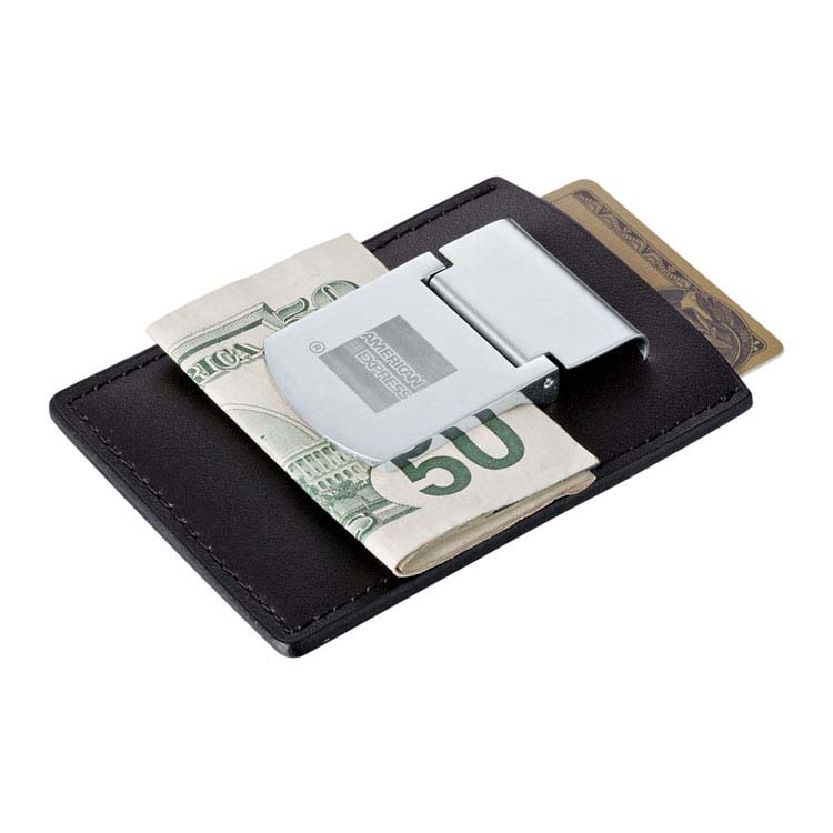 Zippo Spring Loaded Leather Money Clip