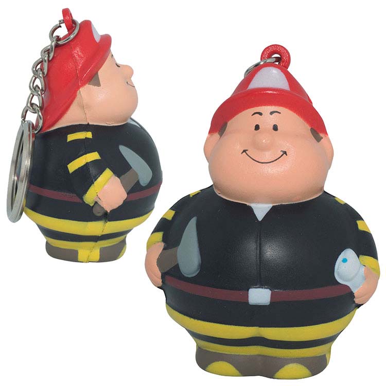 Pompier porte-clés anti-stress