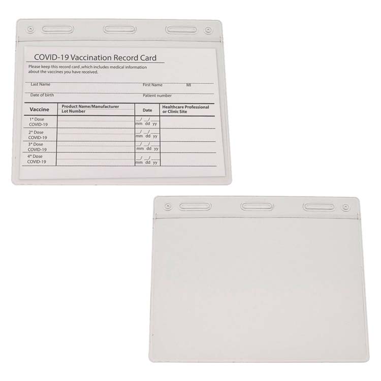 Porte-badge en vinyle transparent