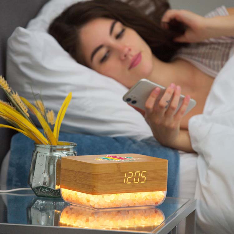 Sunrise Alarm Clock with Himalayan Salt Lamp and Wireless Charger #5