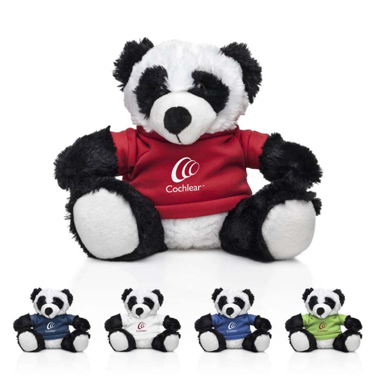 Silas le panda en peluche (avec T-Shirt)