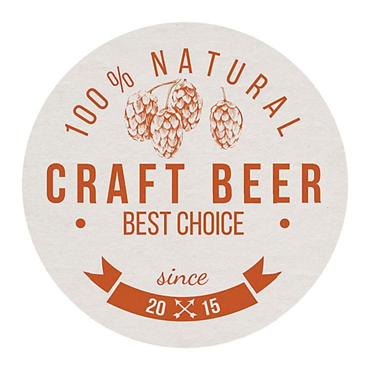 Round Coaster Foil Print