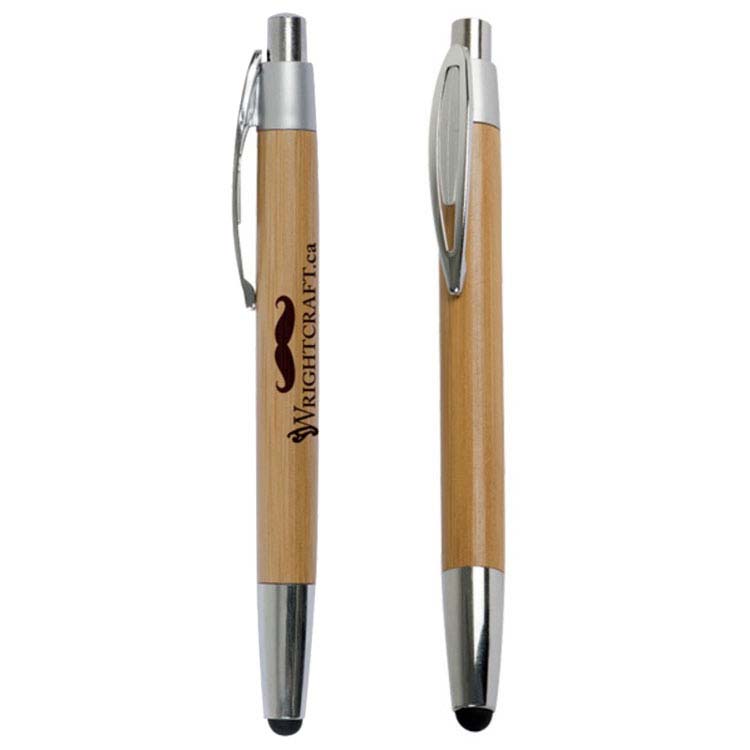 Chromed Bamboo Pen and Stylus
