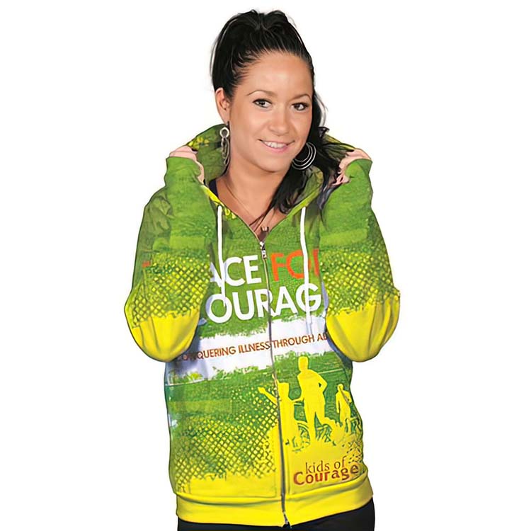 Sweat-shirt à capuche avec fermeture à glissière