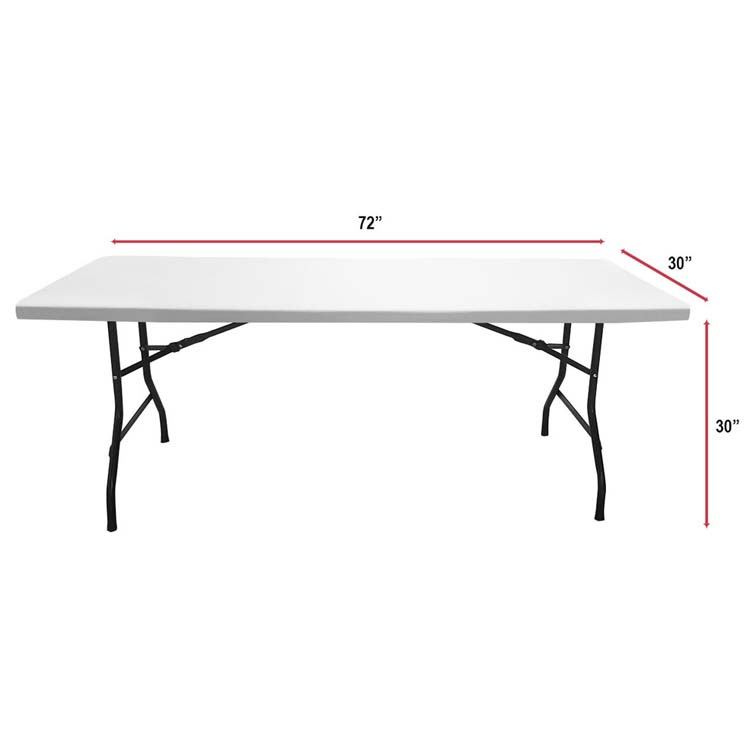 Sublimated 6' Stretch Fit Table Throw Open Back #2