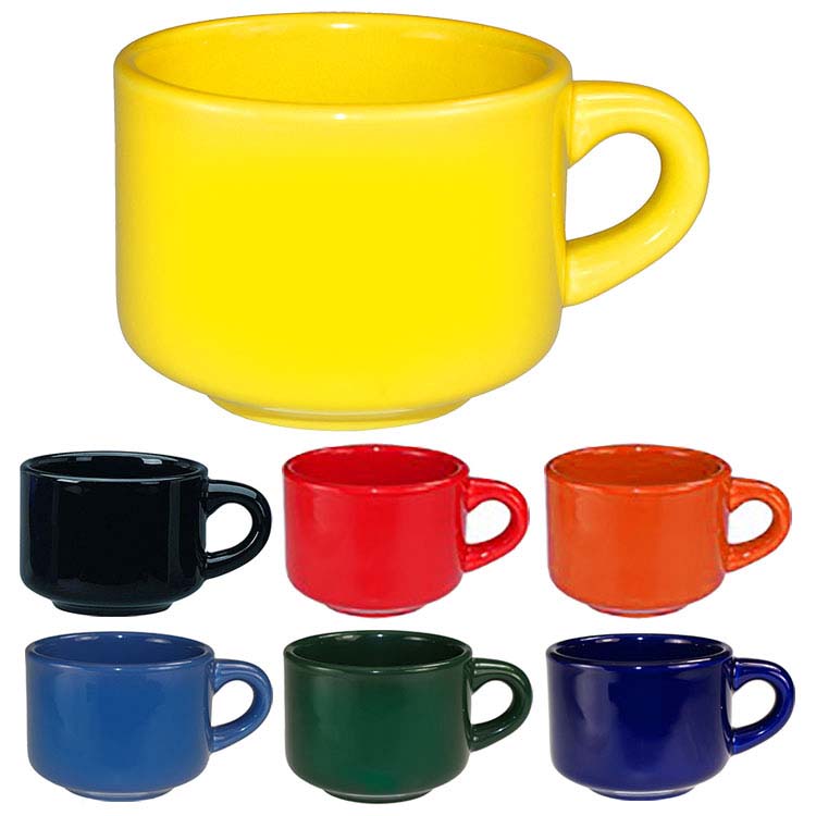 Capri Ceramic Cappuccino Mug 7 oz