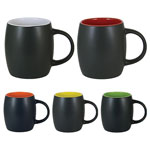 Tasse en céramique en forme de baril Robusto 14 oz