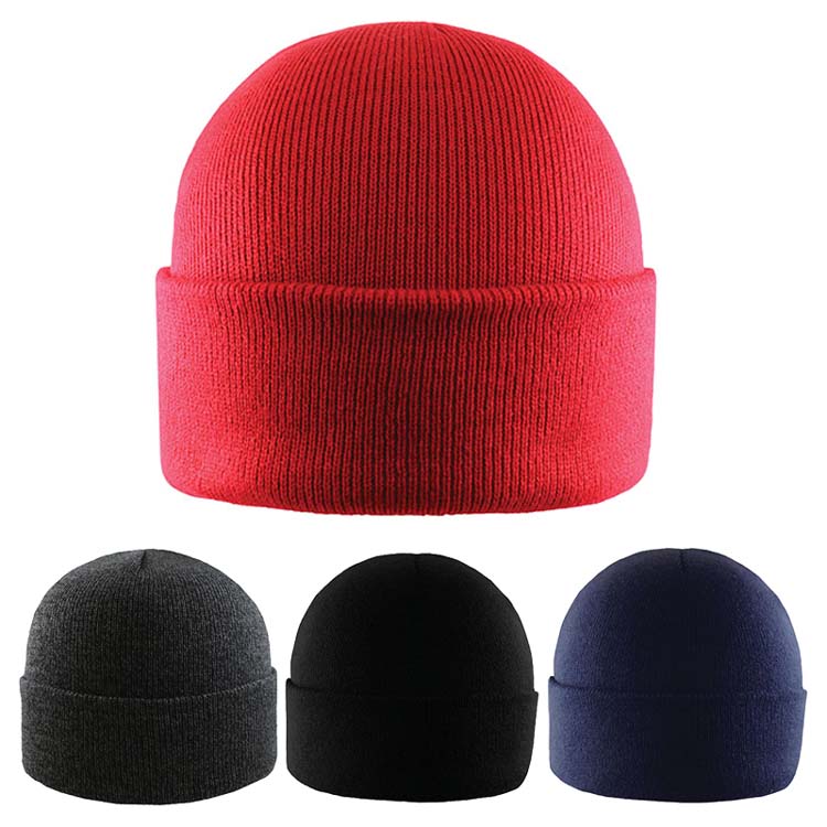 Acrylic Knit Toque with Thermal Premium Fleece Lining and Cuff