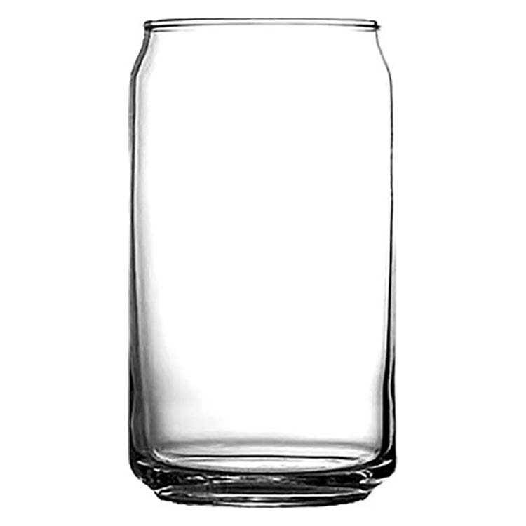 Plain Can Glass 16 oz