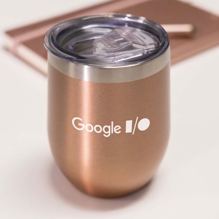 Small Talk Metallic Stainless Steel Stemless Cup 12 oz #4