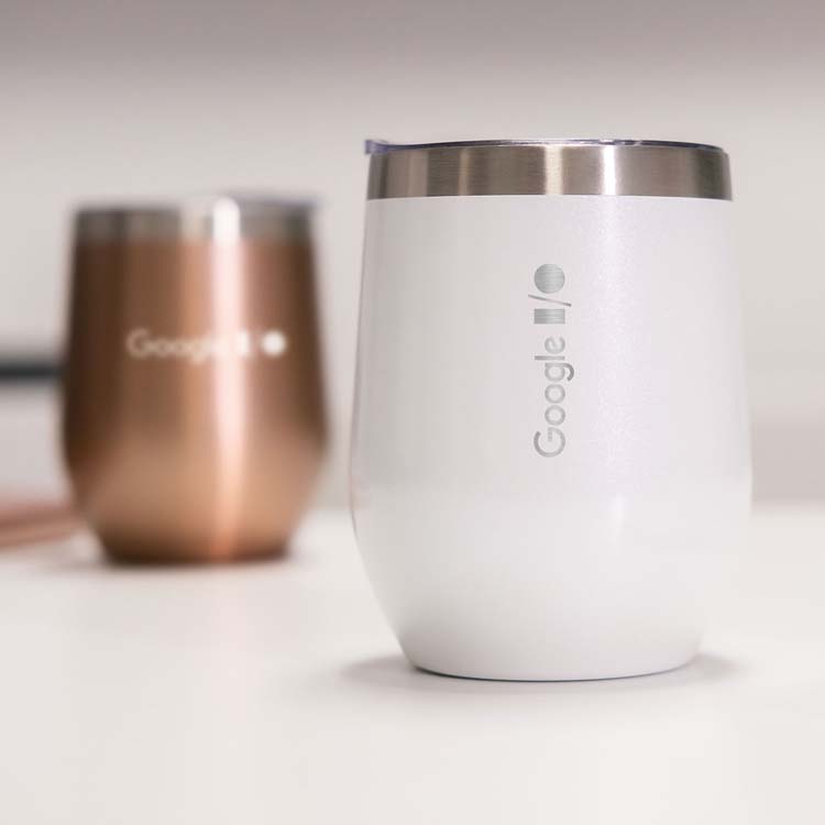 Small Talk Metallic Stainless Steel Stemless Cup 12 oz #5