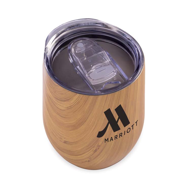 Verre sans pied Small Talk Natural 12 oz en acier inoxydable #2