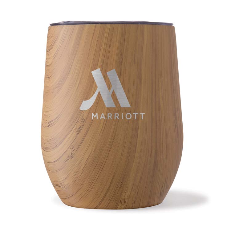 Verre sans pied Small Talk Natural 12 oz en acier inoxydable #3