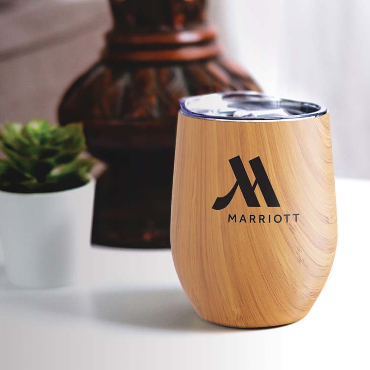 Verre sans pied Small Talk Natural 12 oz en acier inoxydable #4