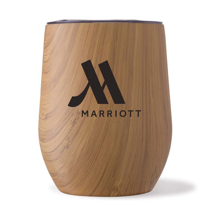 Verre sans pied Small Talk Natural 12 oz en acier inoxydable