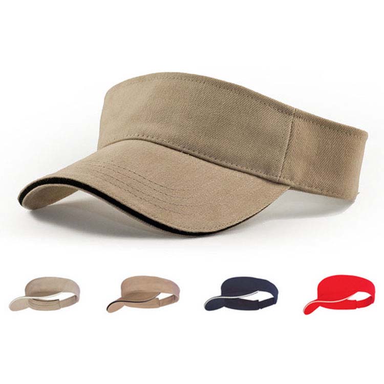 Visière en coton brossé