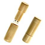 Clé USB cylindre en bois