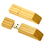 Clé USB en bois avec logo