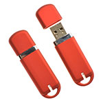 Plastic USB Flash Drive and Cap
