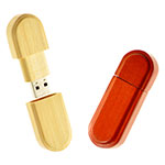 Wooden Oblong USB Drive
