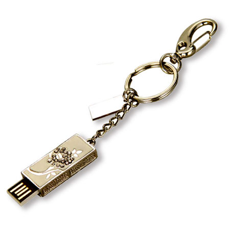 Clé USB rétractable porte-clefs