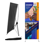 Economical Advertising Banner with X-Stand and Bag