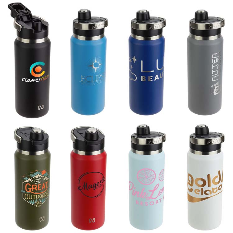 Nayad Traveler Stainless Bottle with Twist-Top Spout 26 oz