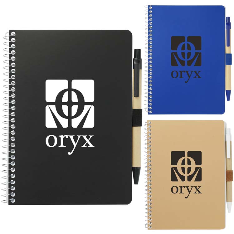 Cahier à spirale FSC Mix avec stylo