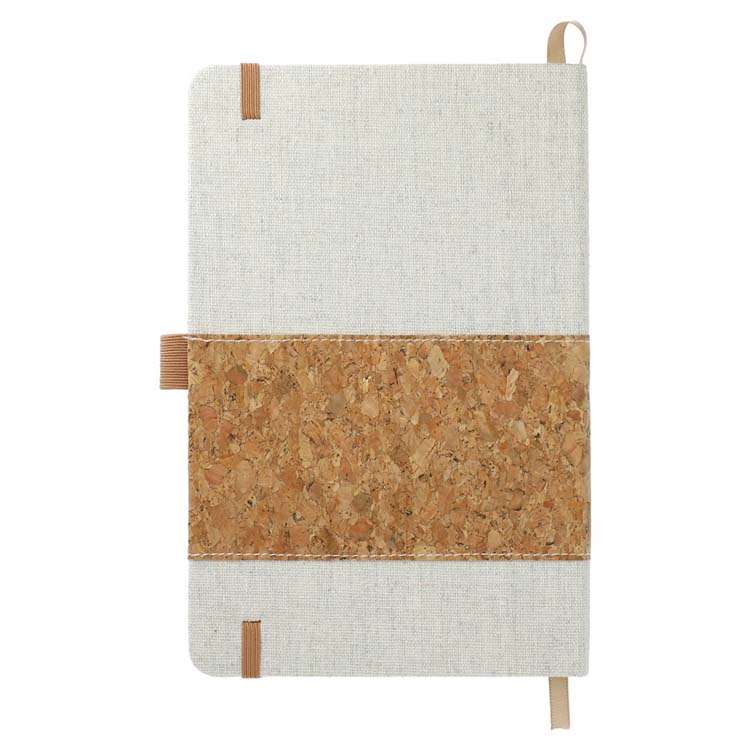 Recycled Cotton and Cork Bound Notebook #2