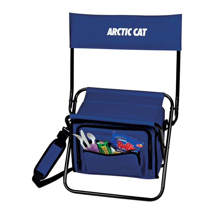 Folding Insulated 12-Can Cooler Chair #2